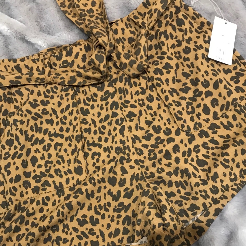 Animal print shorts NWT